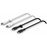 Belkin CAB009BT1MBW2PK USB-kabel 1 m USB C Zwart, Wit