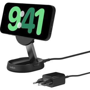 Belkin Draadloze Oplader Qi2 15W - Met Standaard - Zwart
