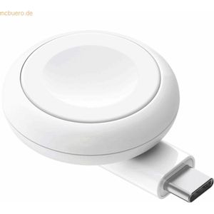 Belkin BoostCharge Draagbare USB-C-oplader voor Apple Watch (MFi-certificering, voor Apple Watch Series 9, Series 8, Series 7, Ultra enz., compatibel met MacBook, iPhone 15 enz., wit)