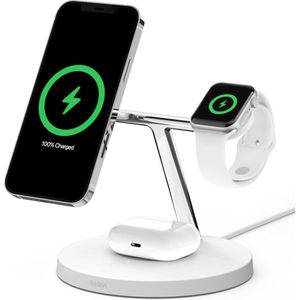 Belkin Boostcharge Pro 3-in-1 Magsafe/qi2 15 W Draadloze Oplader