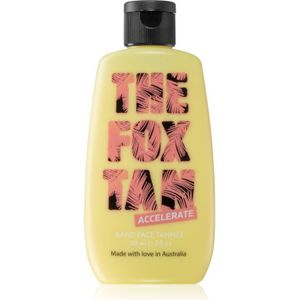 The Fox Tan - Rapid Face Tanner – bruiningsversterker zonder zelfbruiner, bruiningscrème voor het gezicht, onder de zon of in het solarium, 90 ml