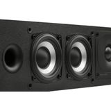 Polk Audio MXT35CBK Monitor XT35 slanke middenluidspreker, Hi-Res gecertificeerd, compatibel met Dolby Atmos en DTS:X (stuk),Zwart