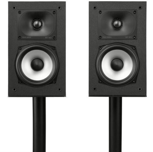 Polk Audio MXT20BK MXT20BKor XT20 Boekenplank Luidsprekers met Hoge Resolutie, Boekenplank Speakers met Hi-Res Gecertificeerde Prestaties, Dolby Atmos-gecertificeerd en DTS:X-compatibel MXT20BK- Zwart