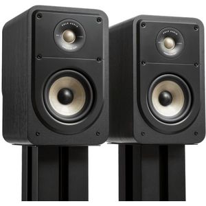 Polk Audio Signature Elite ES15 Boekenplank Speakers met Hoge Resolutie voor Thuisbioscoop, Stereo Luidsprekers, Surroundluidsprekers, Hi-Res, Dolby Atmos en DTS: X Compatibel (Set van 2) - Zwart