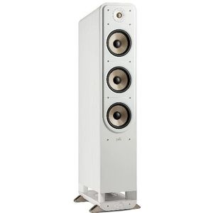 Polk Audio Signature Elite ES60 HiFi staande luidspreker met hoge resolutie voor thuisbioscoop, Hi-Res gecertificeerd, compatibel met Dolby Atmos en DTS:X (stuk), wit