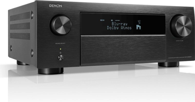 Denon - AVC-X4800H - 9.4-kanaals 8K AV-Receiver - Zwart - Dolby Atmos - DTS:X - HEOS Multiroom
