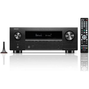 Denon AVC-X3800H 9.4-kanaals 8K AV-Receiver, Dolby Atmos, DTS:X, Auro-3D, HEOS Multiroom, Bluetooth, AirPlay 2, Alexa Compatibel – Zwart