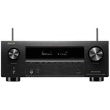 Denon AVR-X2800H 7.2-kanaals AV-ontvanger, hifi-versterker met Dolby Atmos, DTS:X, 6 HDMI-ingangen en 2 uitgangen, 8K HDMI, Bluetooth, Wi-Fi, AirPlay 2, HEOS Mulitroom, compatibel met Alexa, zwart