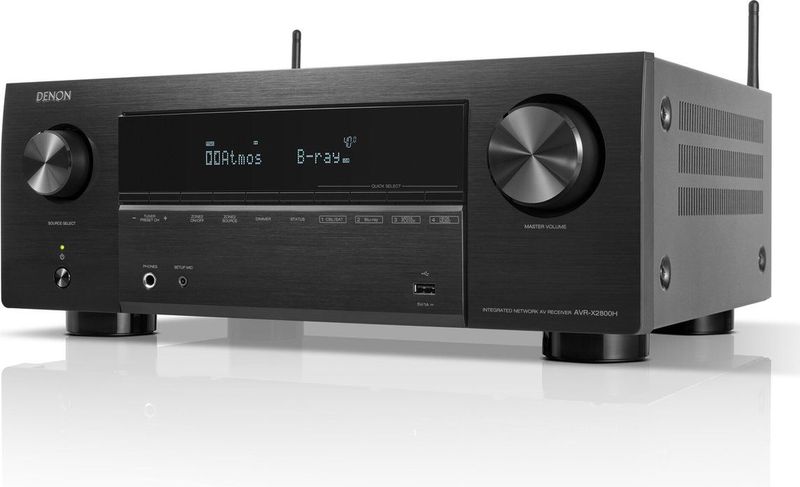Denon - AVR-X2800H - AV-Receiver - Zwart - 8K Video - Surroundgeluid