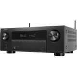 Denon AVR-X2800H DAB AV Receiver met 7.2 kanalen, 8K Ultra HD, HEOS® Built-In, 3D-Audio Versterker, 150 Watt per kanaal en 6 HDMI-Ingangen- Zwart