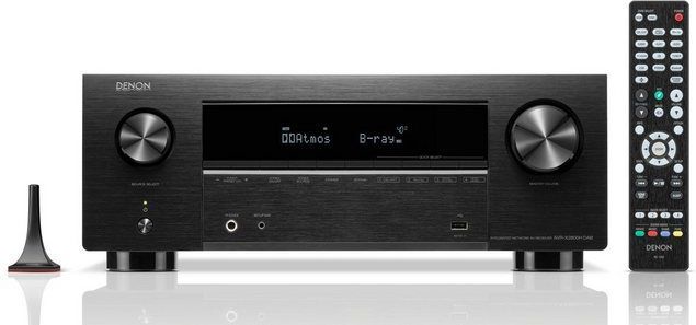 Denon AVR-X2800H DAB AV Receiver met 7.2 kanalen, 8K Ultra HD, HEOS® Built-In, 3D-Audio Versterker, 150 Watt per kanaal en 6 HDMI-Ingangen- Zwart