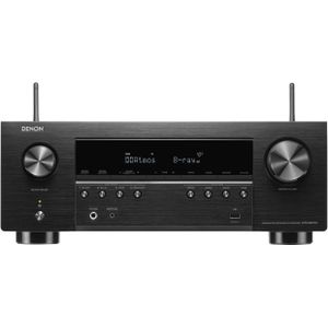 Denon AVR-S970H 7.2-kanaals AV-ontvanger, hifi-versterker met Dolby Atmos, DTS: X, 6 HDMI-ingangen en 2 uitgangen, 8K HDMI, Bluetooth, WLAN, AirPlay 2, HEOS Mulitroom, Alexa compatibel