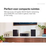 Denon RCDN-12 DAB+ CD-Speler met DAB/FM Internetradio, HDMI-aansluiting, HEOS®-Multiroomstreaming en Bluetooth- Zwart