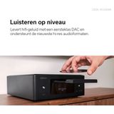 Denon RCD-N12DAB HiFi-systeem met CD-speler, Internetradio, Muziekstreaming, HEOS Multiroom, Bluetooth, WiFi, AirPlay 2, Alexa-compatibel - Zwart