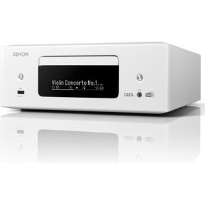 Denon RCDN-12 DAB+ CD-Speler met DAB/FM Internetradio, HDMI-aansluiting, HEOS®-Multiroomstreaming en Bluetooth- Wit