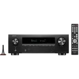 Denon AVR-X1800H 7.2-kanaals AV-Receiver, 8K Ultra HD, HEOS Built-In, Dolby Atmos, DTS:X, Bluetooth, Wifi - Zwart