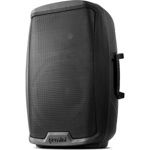 Gemini Sound AS-2115BT Bluetooth PA-systeem, 15 inch TOOFER 2000 W W DJ SD-luidspreker, USB, XLR-ingang en uitgang, 2 x 1/4 inch microfoons, RCA- en AUX-ingangen met handgrepen, TWS zwart