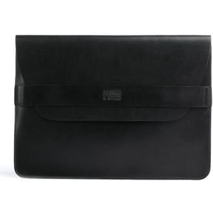 Buckle & Seam Terra Lederen Laptophoes 35 cm black