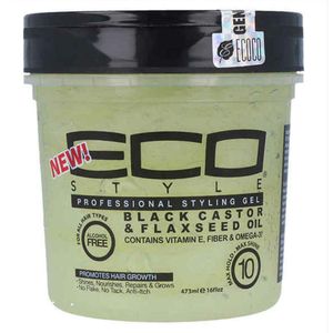 Eco Styler - Black Castor & Flaxseed Oil Gel - 473ml - Haargel