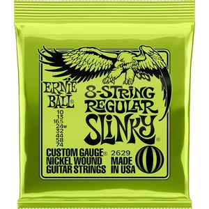 Ernie Ball Regular Slinky 8-String Nickel Wound Electric Guitar Strings - 10-74 Gauge