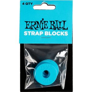 Ernie Ball Strap Blocks 4 stuks - blauw