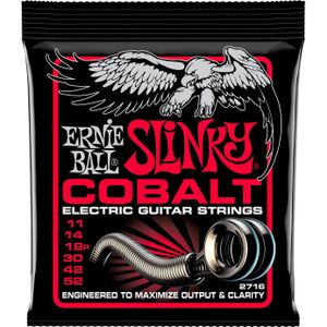 Ernie Ball Burly Slinky kobalt snaren voor elektrische gitaar, kaliber 11-52