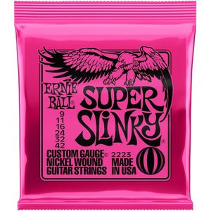 Ernie Ball Super Slinky 2223 - Gitaarsnaren voor elektrisch gitaar .009 - .042