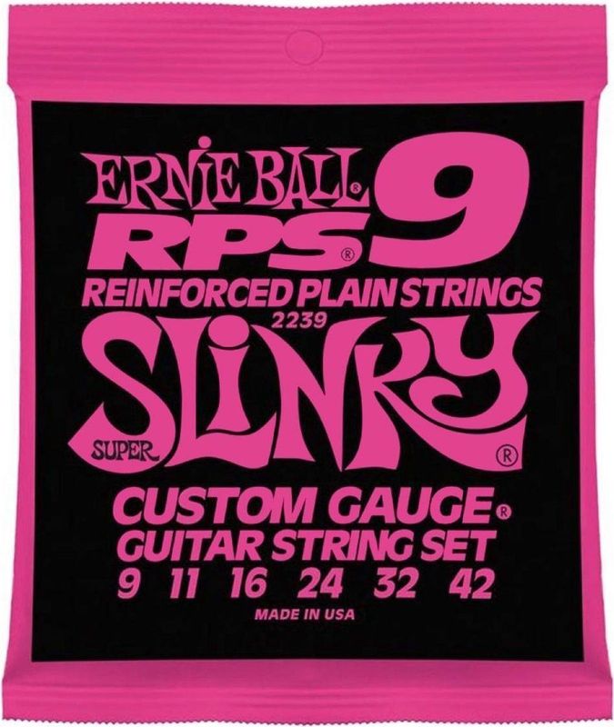 EB2239 9RPS Super Slinky Reenvoorced Plain Strings