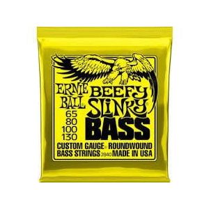 Ernie Ball Beefy Slinky Nickel Wound Snaren voor elektrische basgitaar - 65-130 gauge