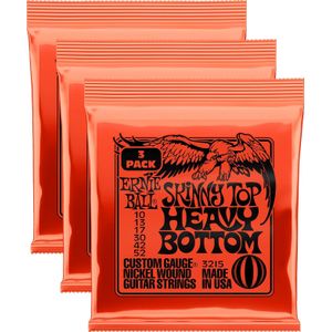 Ernie Ball - Slinky - Snaren - Nikkel Omwikkeld - 3 Sets - Dikte 10-52