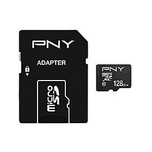 PNY - Performance Plus - Geheugenkaart - Zwart - 128 GB - microSDXC - U1 - UHS-I
