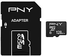 PNY - Performance Plus - Geheugenkaart - Zwart - 128 GB - microSDXC - U1 - UHS-I