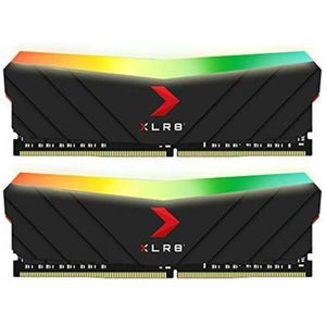 PNY Elektronica XLR8 RGB (2 x 8GB, 3200 MHz, DDR4 RAM, DIMM 288 pin), RAM, Zwart