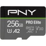 PNY - Pro Elite - Geheugenkaart - 256 GB - microSDXC - U3 - UHS-I
