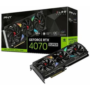 PNY Nvidia GeForce RTX 4070 Super Videokaart VERTO XLR8 GAMING OC 12 GB GDDR6X-RAM PCIe x16 HDMI, DisplayPort NVIDIA G-Sync , Overclocked