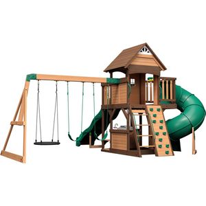 Backyard Discovery Cedar Cove Speeltoren met Schommels, Glijbanen en Uitkijktoren