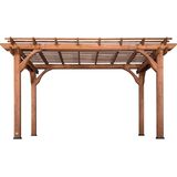 Backyard Discovery Pergola van hout 305 x 427 cm | Houten terrasoverkapping vrijstaand voor de tuin | Tuinpaviljoen
