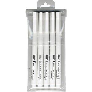 Marvy Uchida Set drawingpen 4600-5dlg zwart