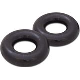 Stretch Silicone Stretch Ring 2-Pack zwart plus zwart, 2-pack (2 x 1 stuks)