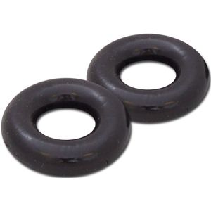 Silicone Cockring 2-Pack Zwart