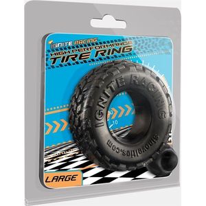 Zwarte Cockring Tire Ring - Large