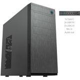 Chieftec HC-10B-OP computerbehuizing Mini Tower Zwart