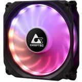 Chieftec CF-3012-RGB koelsysteem voor computers Computer behuizing Ventilator 12 cm Zwart