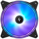 Chieftec NF-1225RGB koelsysteem voor computers Computer behuizing Ventilator 12 cm Zwart 1 stuk(s)