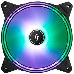 Chieftec NF-1225RGB koelsysteem voor computers Computer behuizing Ventilator 12 cm Zwart 1 stuk(s)