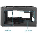 Chieftec CN-01B-OP computerbehuizing kubus Zwart