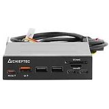 Chieftec - CRD-908H - Geheugenkaartlezer - Zwart - USB-C, USB-A