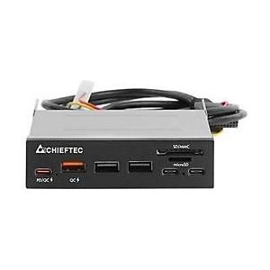 Chieftec - CRD-908H - Geheugenkaartlezer - Zwart - USB-C, USB-A