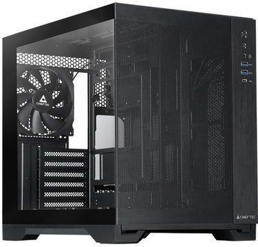 Chieftec - Visio Air - PC-behuizing - Zwart - Tweekamerontwerp, Geharde Glas, 3x 140mm PWM Ventilatoren