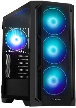 Chieftec - Apex Lumo GA-01B-L-OP - PC-behuizing - Zwart - Gehard Glas